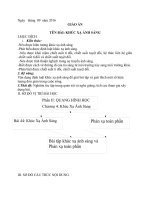 giáo án khúc xạ ánh sáng