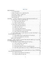 Một số giải pháp hoàn thiện quản trị nguồn nhân lực tại công ty TNHH kính nổi việt nam đến năm 2020 