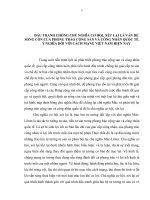 TIỂU LUẬN   đấu TRANH CHỐNG CHỦ NGHĨA cơ hội, xét lại là vấn đề SỐNG còn của PHONG TRÀO CỘNG sản và CÔNG NHÂN QUỐC tế   ý NGHĨA đối với CÁCH MẠNG VIỆT NAM HIỆN NAY