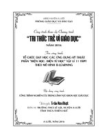 Tổ chức dạy học các Ứng dụng kỹ thuật phần “Điện học. Điện từ học” Vật lí 11 THPT theo mô hình bLearning