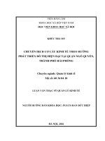 Chuyển dịch cơ cấu kinh tế theo hướng phát triển đô thị hiện đại tại quận ngô quyền, thành phố hải phòng