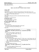 Giáo án sinh 6 năm học 2013   2014 