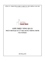 GIỚI THIỆU TỔNG QUAN PHẦN MỀM QUẢN LÝ NHÀ HÀNG THÔNG MINH