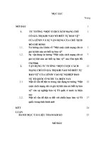 TIỂU LUẬN   tư TƯỞNG của lê NIN về  một CUỘC CÁCH MẠNG CHỈ có GIÁ TRỊ KHI nó BIẾT tự bảo vệ và sự vận DỤNG của CHỦ TỊCH hồ CHÍ MINH