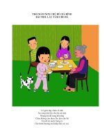 Thơ mầm non chủ đề gia đình   bài 7 