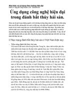 Ứng dụng công nghệ hiện đại trong đánh bắt thủy hải sản