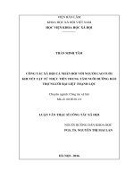 Công tác xã hội cá nhân đối với người cao tuổi khuyết tật từ thực tiễn trung tâm nuôi dưỡng bảo trợ người bại liệt thạnh lộc 