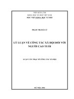 Lý luận về công tác xã hội đối với người cao tuổi 