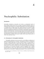 Nucleophilic substitutions from advanced organic chemistry