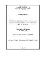 Công tác xã hội trong phòng ngừa tai nạn thương đối với trẻ em từ thực tiễn tỉnh quảng ninh