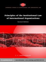 Principles of the Institutional Law of International Organizations  Cambridge Studies in International and Comparative Law _ www.bit.ly/taiho123