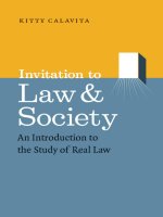 Invitation to Law and Society  An Introduction to the Study of Real Law  Chicago Series in Law and Society