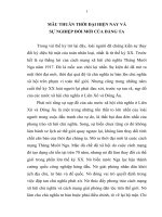 TIỂU LUẬN CHUYÊN NGÀNH   mâu THUẪN THỜI đại NGÀY NAY và sự NGHIỆP đổi mới của ĐẢNG TA