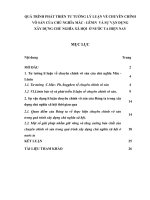 TIỂU LUẬN   QUÁ TRÌNH PHÁT TRIỂN lý LUẬN về CHUYÊN CHÍNH vô sản của CHỦ NGHĨA mác   lê NIN và sự vận DỤNG xây DỰNG CHỦ NGHĨA xã hội ở nước TA HIỆN NAY