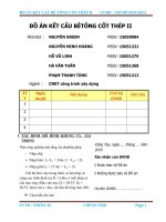 đồ án bê tông cốt thép 2+bản vẽ