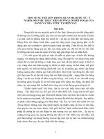 TIỂU LUẬN   một số XU THẾ lớn TRONG QUAN hệ QUỐC tế   ý NGHĨA đối với VIỆC HOẠCH ĐỊNH ĐƯỜNG lối đối NGOẠI của ĐẢNG và NHÀ nước TA