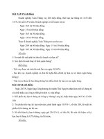 bài tập tín dụng ngân hàng