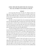 TIỂU LUẬN   CHỐNG DIỄN BIẾN hòa BÌNH đối với CÁCH MẠNG VIỆT NAM   bài học từ sự sụp đổ của LIÊN xô