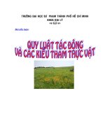 QUY LUAT TAC DONG VA CAC KIEU THAM THUC VAT