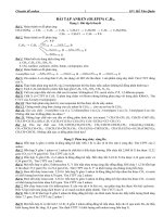 TỔNG HỢP BÀI TẬP ANKEN (OLEFIN) CnH2n