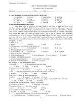 kiem tra 1 tiet lan 1 sách thí điểm 10