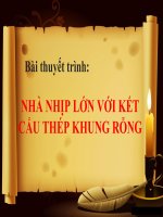 chuyên đề kết cấu thép nhà công nghiệp nhịp lớn khung rỗng