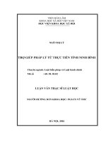 Trợ giúp pháp lý từ thực tiễn tỉnh Ninh Bình