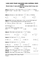trắc nghiệm toán 12 ôn thi tốt nghiệp