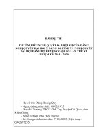 Bài thi tìm hiểu nghị quyết 2016, yen