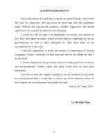 Khóa luận tốt nghiệp tiếng anh: A study on giving feedback on speaking english for the 10th grade students at tay thuy anh upper secondary school in thai binh