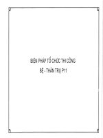 Biện pháp thi công Thân, bệ, trụ cầu