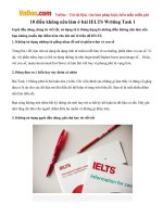 10 điều không nên làm ở bài IELTS Writing Task 1