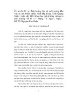 Cơ sở địa lý cho định hướng bảo vệ môi trường khu vực di sản thiên nhiên Vịnh Hạ Long, Tỉnh Quảng Ninh