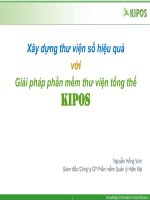 Xây dựng thư viện số hiệu quả với Giải pháp phần mềm thư viện tổng thểKIPOS