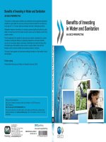 Benefits of investing in water and sanitation an OECD perspectiv 