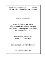 Nghiên cứu các đặc điểm lâm sàng và một số bất thường điện sinh lý thần kinh ở bệnh nhân đái tháo đường týp 2 (TT)