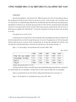 TIỂU LUẬN   CÔNG NGHIỆP hóa và sự BIẾN đổi của GIA ĐÌNH VIỆT NAM HIỆN NAY