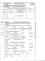 Đề thi tiếng anh và tin học kỳ thi Công chức năm 2013 của Tỉnh Thanh Hóa