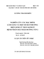 Nghiên cứu các đặc điểm lâm sàng và một số bất thường điện sinh lý thần kinh ở bệnh nhân đái tháo đường týp 2