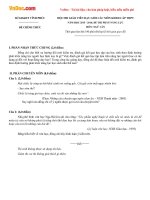 Đề thi Giáo viên dạy giỏi môn Ngữ văn phần thi năng lực tỉnh Vĩnh Phúc năm 2015 - 2016