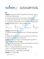 bai tap trac nghiem dong dien trong chan khong va chat khi 
