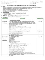 Unit 123 english 10 thí điểm