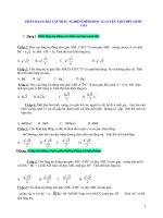 Phân dạng Bài tập trắc nghiệm môn toán Hình học lớp 12, luyện thi THPT quốc gia