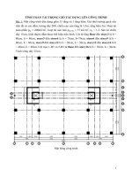 BAI TAP TÍNH TOÁN TẢI GIÓ, ĐỘNG ĐẤT CHO NHÀ CAO TẦNG
