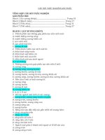 CÂU HỎI TRẮC NGHIỆM GIẢI PHẨU