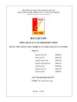 TIÊU CHUẨN CÔNG NGHIỆP & CÁC KHUNG QUẢN LÝ CẤU HÌNH