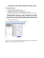 TẬP HUẤN sử DỤNG BẢNG TƯƠNG tác