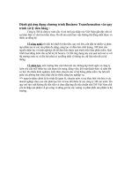 Đánh giá ứng dụng chương trình Business Transformation vào quy trình xử lý đơn hàng