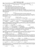 bài tập trắc nghiệm điện xoay chiều có đáp án tham khảo