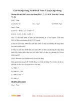 Giải bài tập trang 79, 80 SGK Toán 5: Luyện tập chung